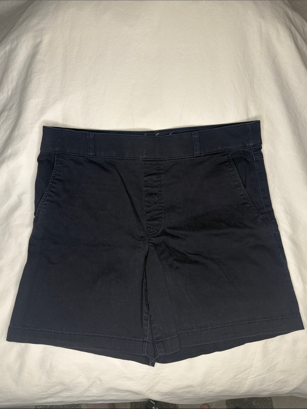 Gloria Vanderbilt Dark Navy Pull-On Bermuda Shorts